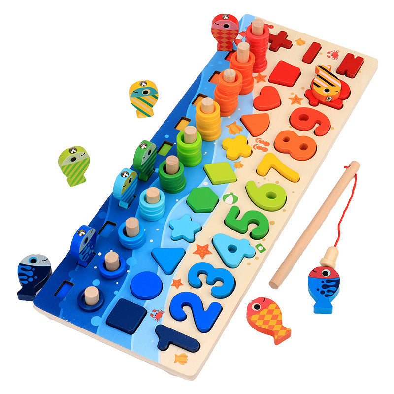 Juguetes Infantiles - Rompecabezas de Números para Bebés, Educación Temprana y Desarrollo Intelectual, de Madera para Niños Pequeños