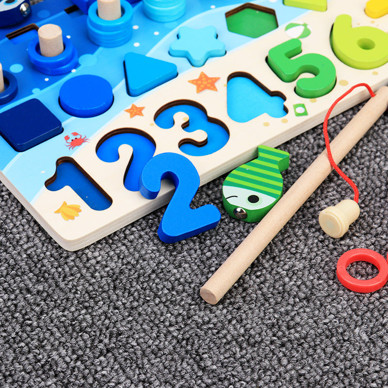 Juguetes Infantiles - Rompecabezas de Números para Bebés, Educación Temprana y Desarrollo Intelectual, de Madera para Niños Pequeños