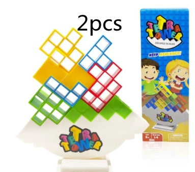 Juegos de Equilibrio y Apilamiento - Juguetes de Bloques para Niños y Adultos, Torre de Bloques para Fiestas Familiares, Viajes, Niños y Niñas, Rompecabezas de Construcción
