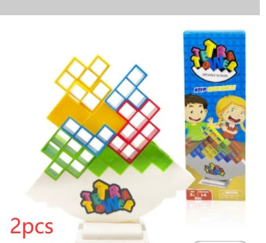 Juegos de Equilibrio y Apilamiento - Juguetes de Bloques para Niños y Adultos, Torre de Bloques para Fiestas Familiares, Viajes, Niños y Niñas, Rompecabezas de Construcción