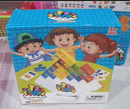 Juegos de Equilibrio y Apilamiento - Juguetes de Bloques para Niños y Adultos, Torre de Bloques para Fiestas Familiares, Viajes, Niños y Niñas, Rompecabezas de Construcción