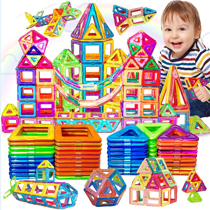 Bloques de Construcción Magnéticos DIY - Juguetes con Imanes para Niños, Set de Construcción Creativa, Regalos para Niños